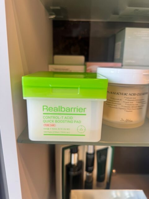 Отшелушивающие пэды для лица, Real Barrier Control-T Acid Quick Boosting Pad.